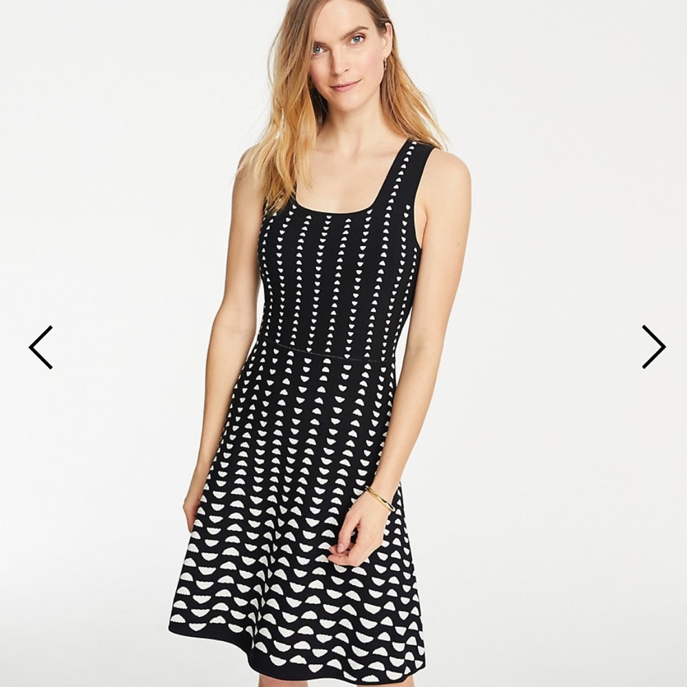 Ann Taylor Half Moon Sleeveless Sweater Dress